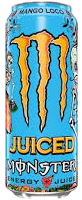 Monster Juiced Mango Loco, blue and orange can